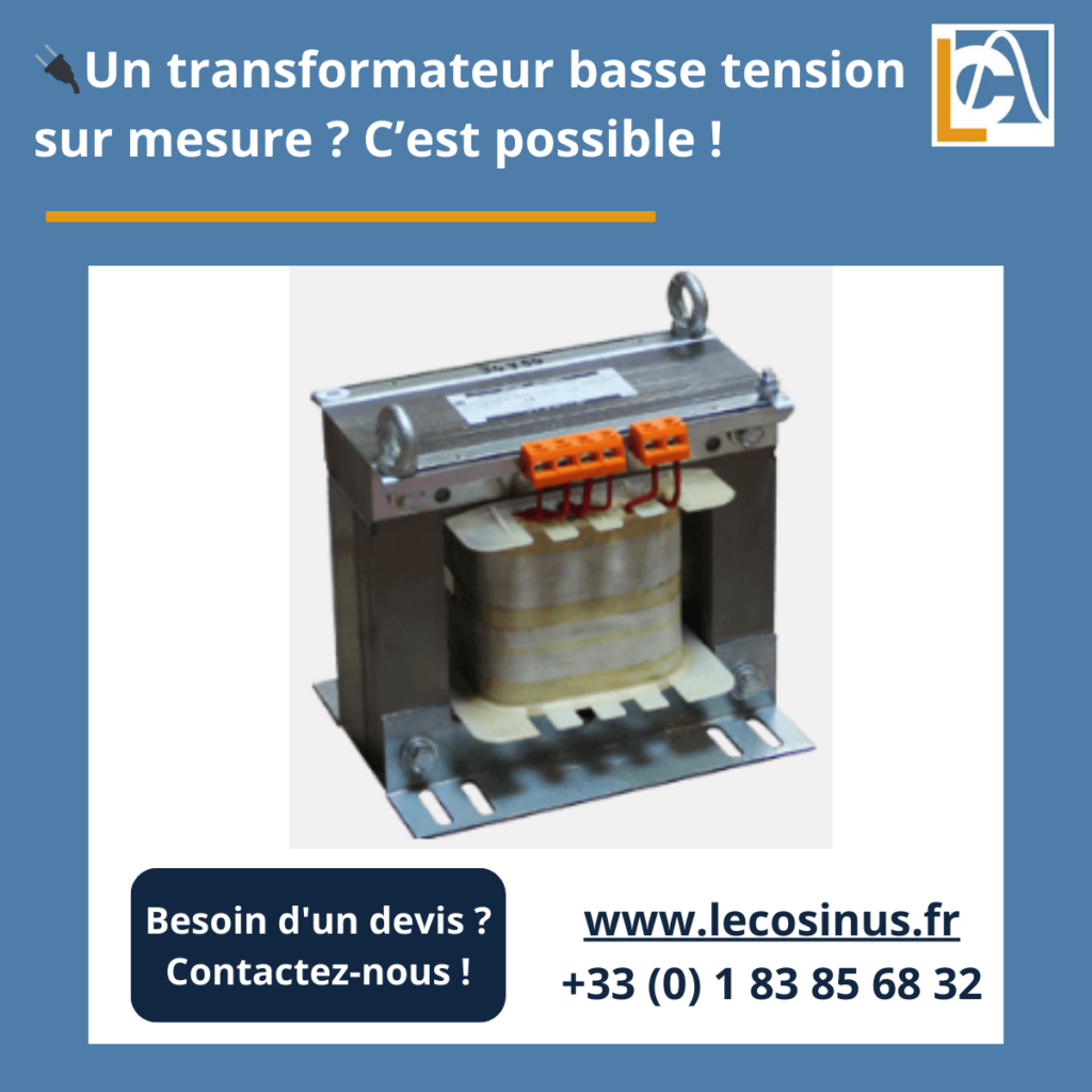 Transformateur basse tension sur mesure